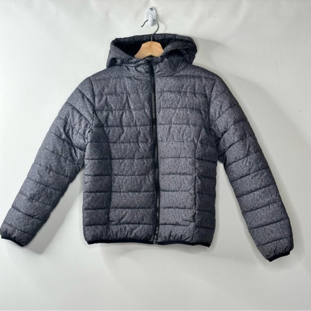 George Kids Grey Hooded Puffer Coat Jacket